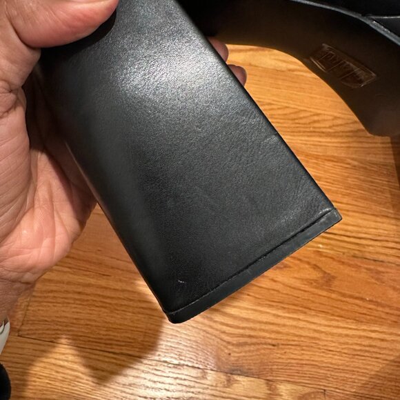 NEW Faux Leather Chunky Heeled Ankle Boots - Picture 8 of 8